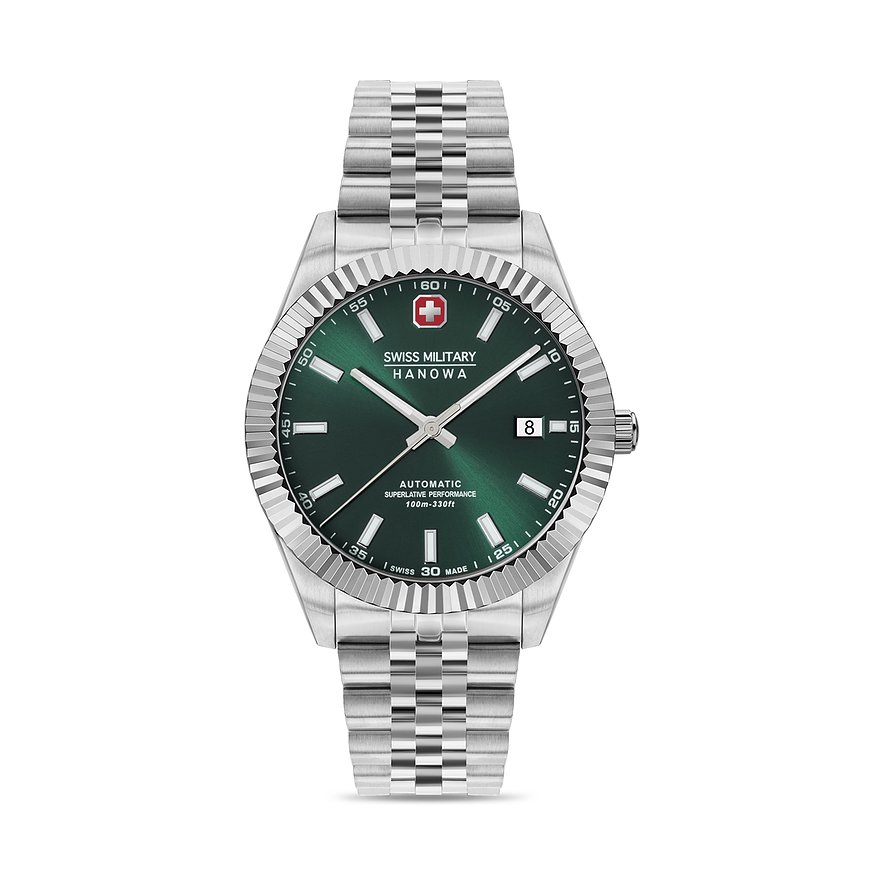 Dit is een horloge van het merk Swiss Military Hanowa gemaakt voor heren.
De specificaties zijn als volgt:
Kastmaat: 41
Waterdichtheid: 10 ATM / 100 Meter / 330 Feet