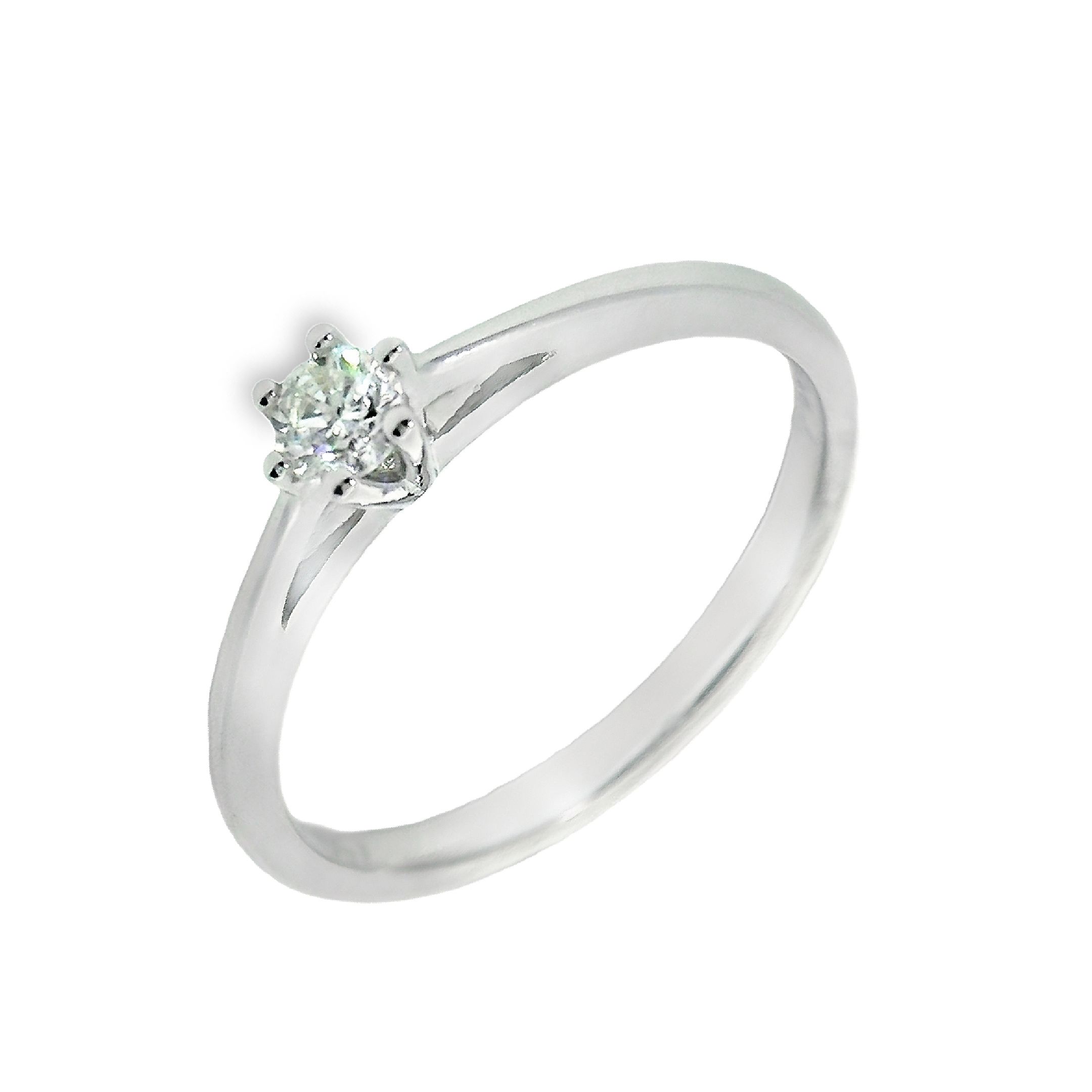 Deze ring van Louis Bros is vervaardigd uit 18 karaat witgoud (2.25 gr.) en is gezet met 1 briljant geslepen diamanten met een totaalgewicht van 0.15ct. De ring heeft een diameter van 3 mm, minimale breedte van 1.3 mm. en een hoogte van 4.5 mm. Deze adembenemende witgouden solitaire ring met een schitterend steentje is de perfecte keuze voor een speciale gelegenheid. De combinatie van het elegante witgoud en het stralende steentje zorgt voor een tijdloos en stijlvol design. Laat deze prachtige ring de blikvanger zijn van elke outfit en laat het de liefde en verbondenheid symboliseren. Een betoverende keuze voor die ene speciale persoon in je leven.
De ring is verkrijgbaar in meerdere afmetingen.