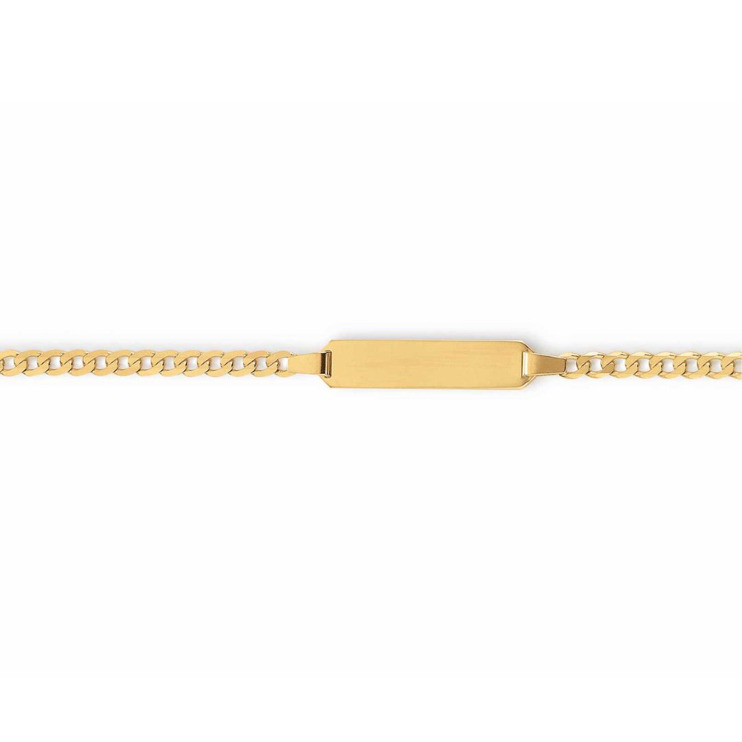 Huiscollectie - 14kt geelgouden naamplaat armband, 19cm - 96.1091.071