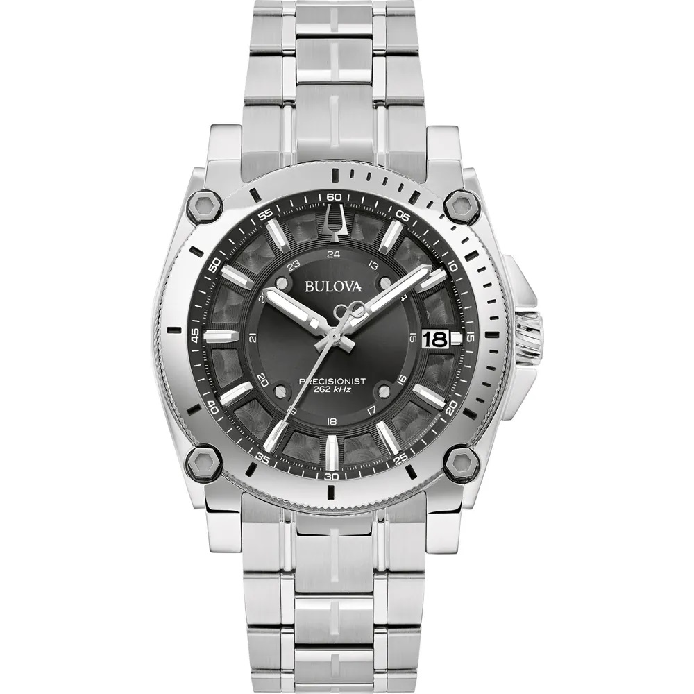 Bulova Precisionist Quartz. 262kHz, 100m WR, Saffierglas - 96B417