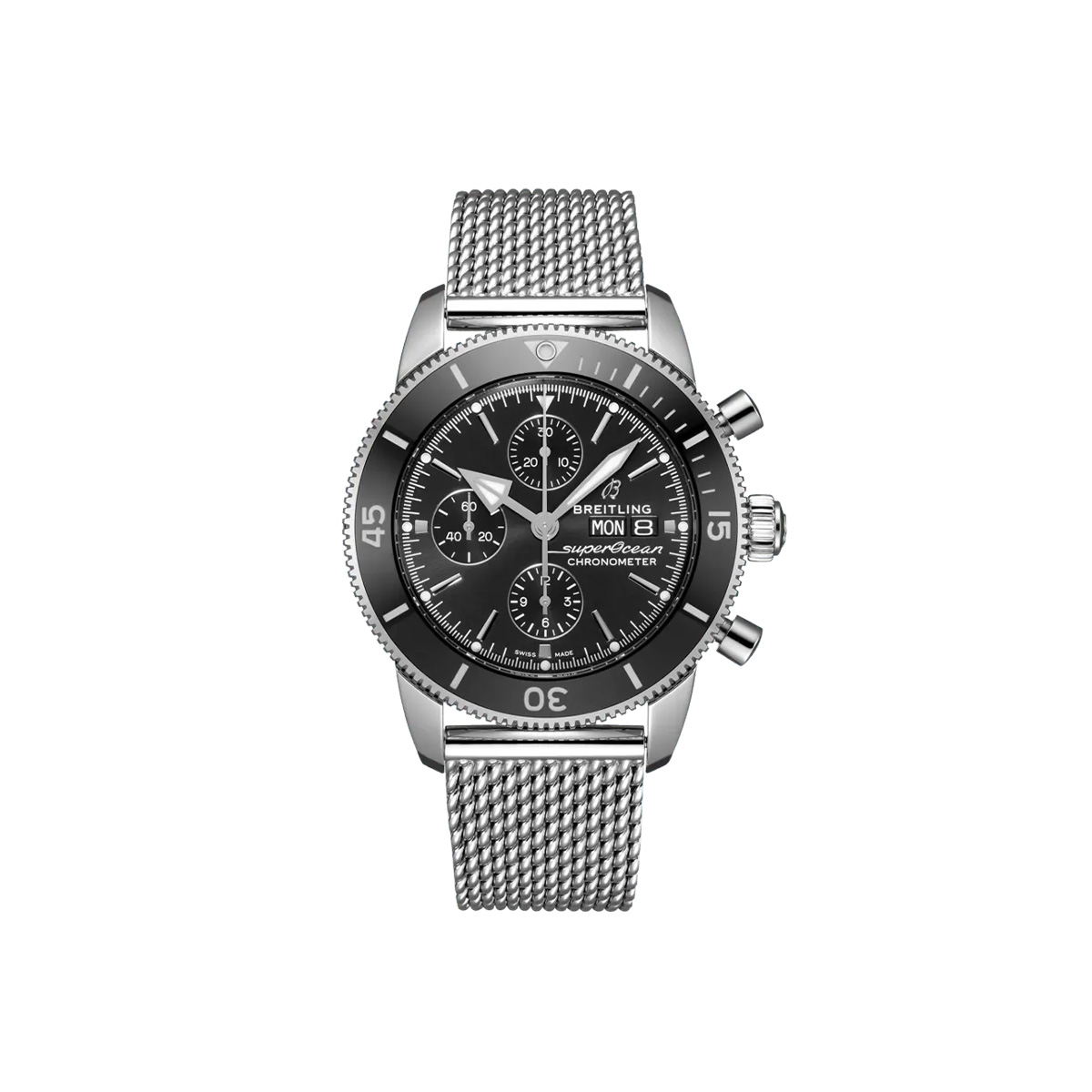 Dit Breitling horloge behoort tot de Breitling Superocean Heritage collectie. 
Referentienummer: A13313121B1A1
Caliber: Breitling 13
