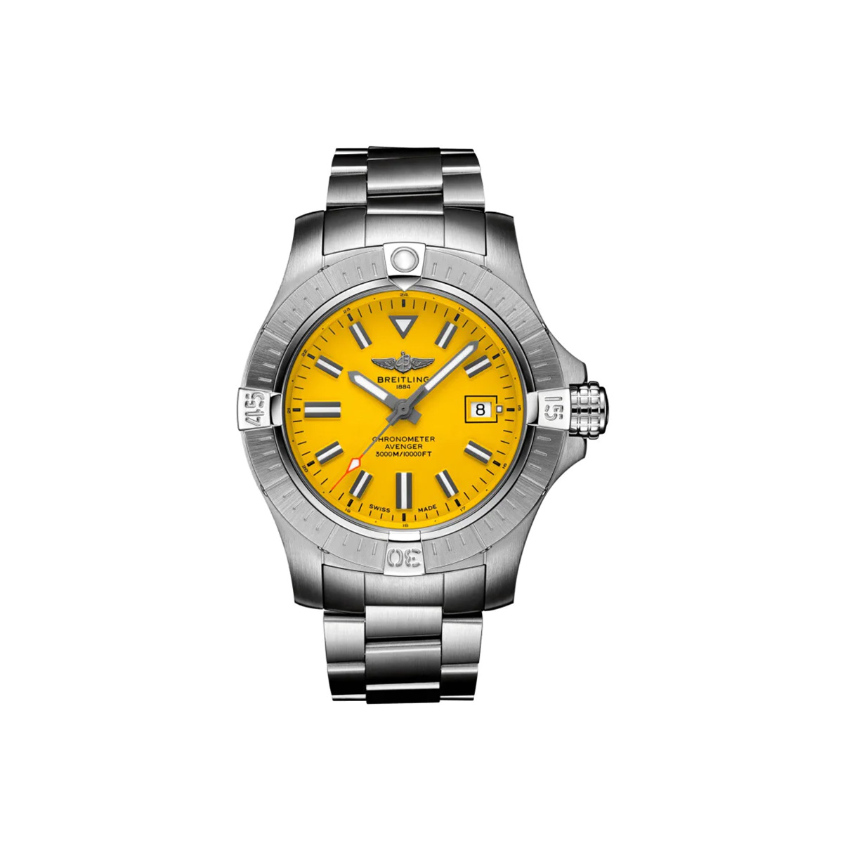 Dit Breitling horloge behoort tot de Breitling Avenger collectie. 
Referentienummer: A17319101I1A1
Caliber: Breitling 17
