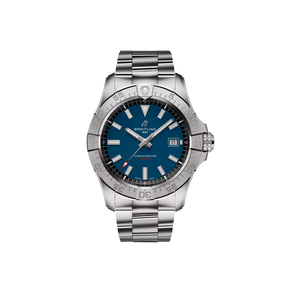 Dit Breitling horloge behoort tot de Breitling Avenger collectie. 
Referentienummer: A17328101C1A1
Caliber: Breitling 17