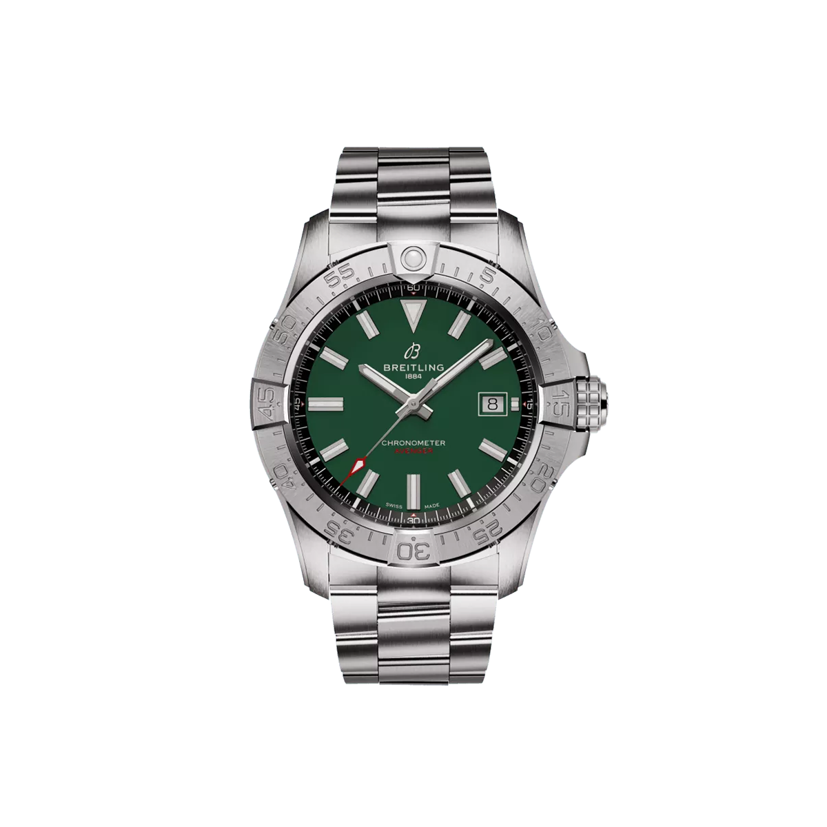 Dit Breitling horloge behoort tot de Breitling Avenger collectie. 
Referentienummer: A17328101L1A1
Caliber: Breitling 17