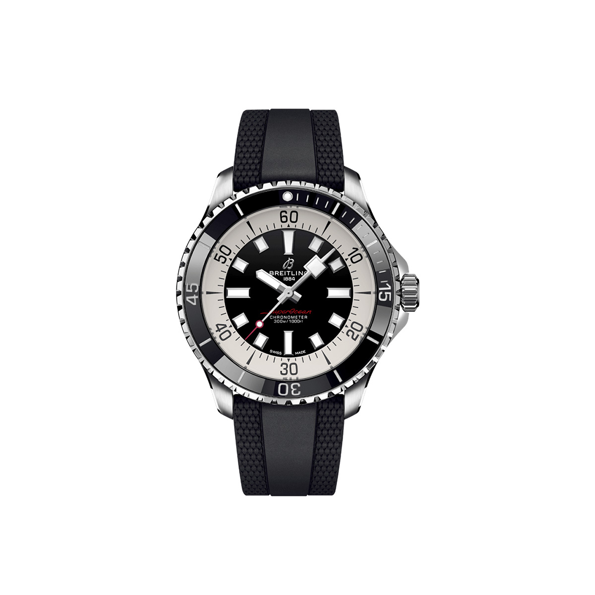 Dit Breitling horloge behoort tot de Breitling Superocean collectie. 
Referentienummer: A17376211B1S1
Caliber: Breitling 17
