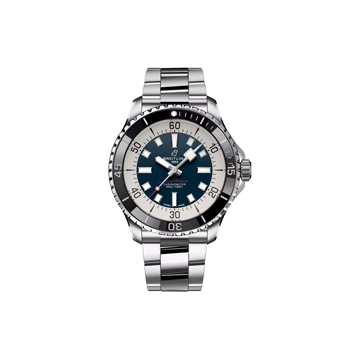 Dit Breitling horloge behoort tot de Breitling Superocean collectie. 
Referentienummer: A17376211C1A1
Caliber: Breitling 17
