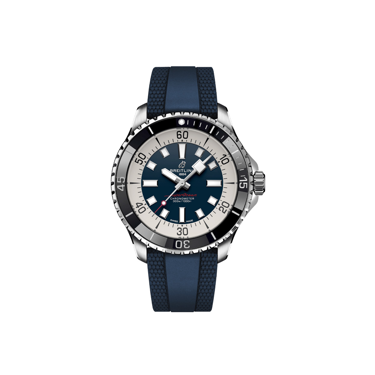 Dit Breitling horloge behoort tot de Breitling Superocean collectie. 
Referentienummer: A17376211C1S1
Caliber: Breitling 17
