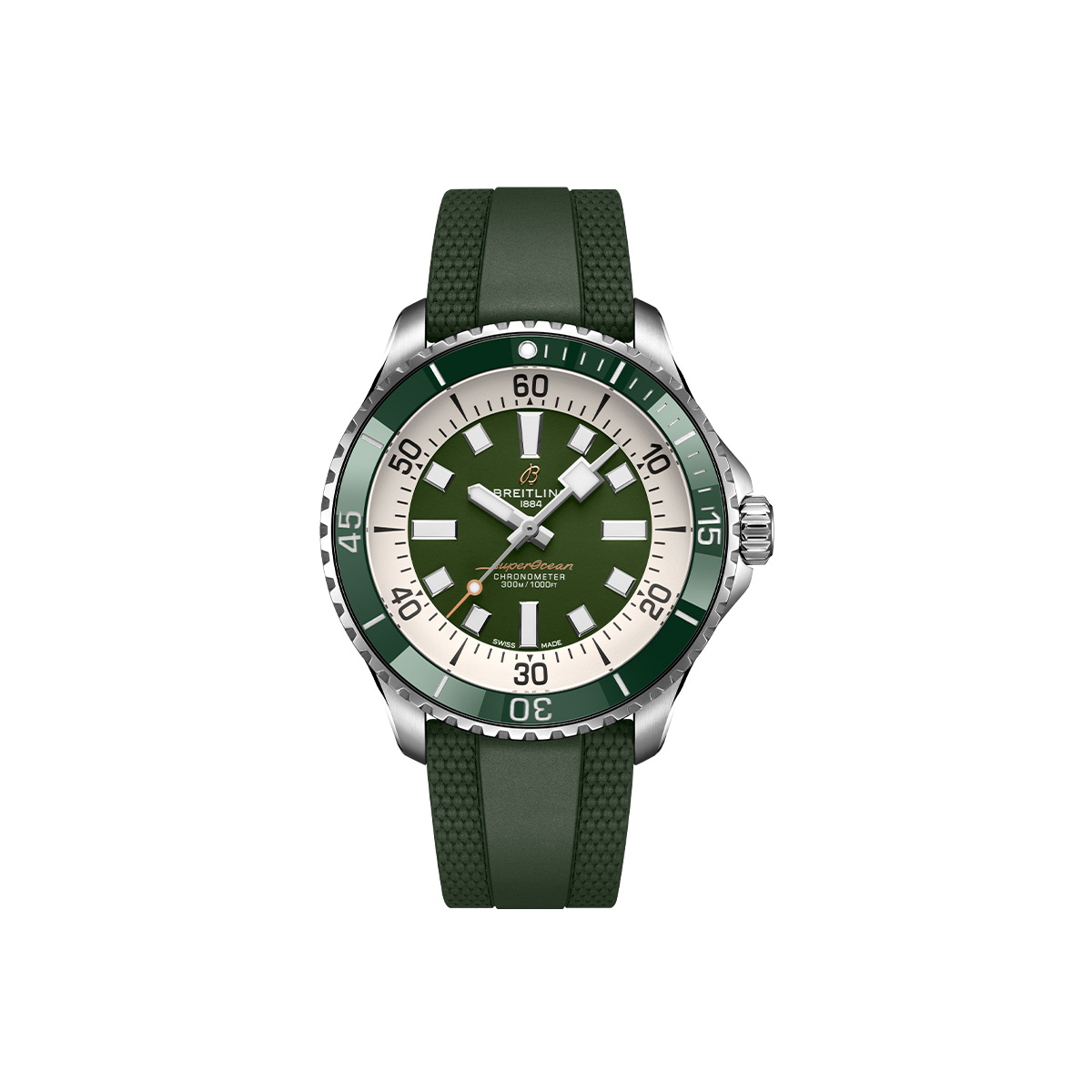 Dit Breitling horloge behoort tot de Breitling Superocean collectie. 
Referentienummer: A17376A31L1S1
Caliber: Breitling 17
