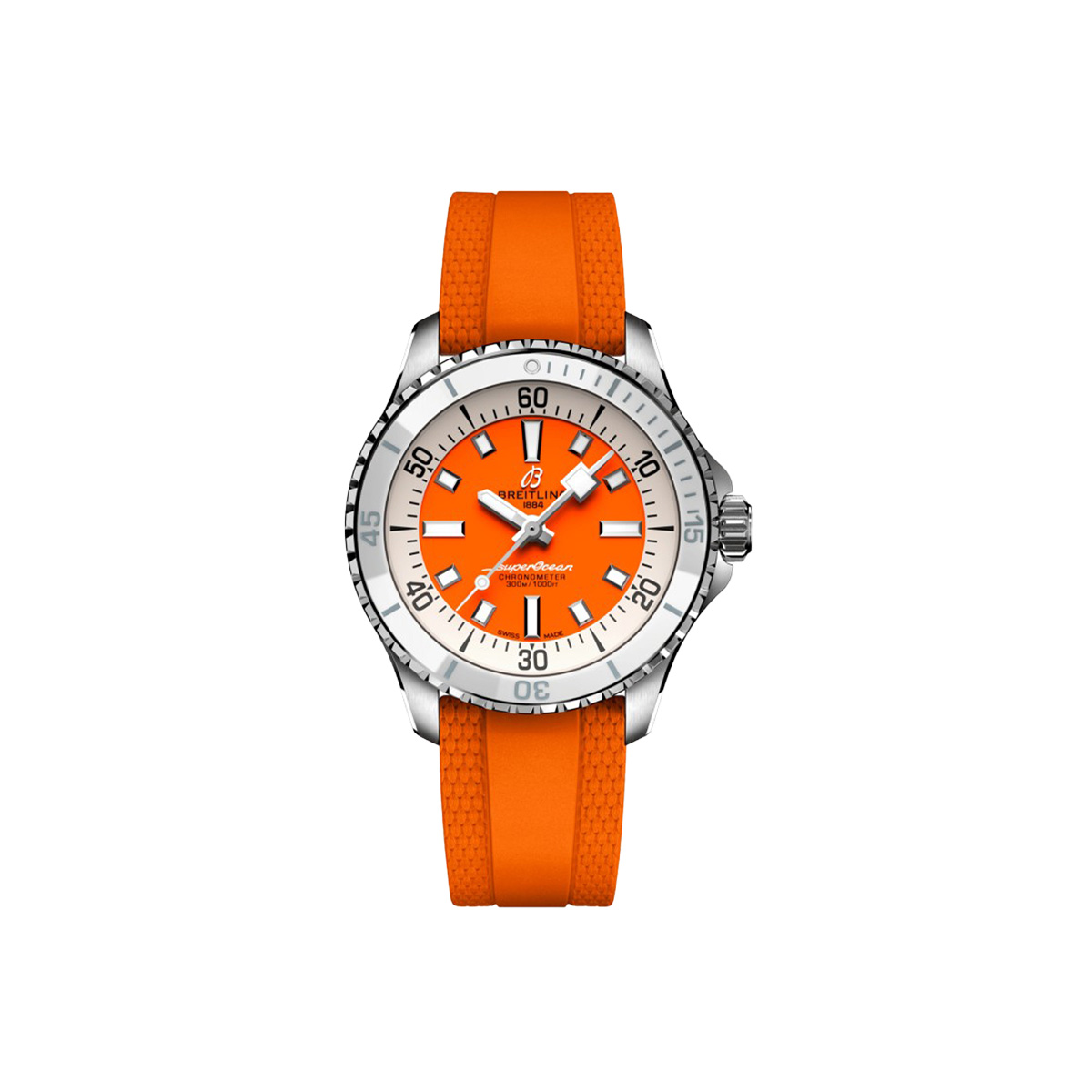 Dit Breitling horloge behoort tot de Breitling Superocean collectie. 
Referentienummer: AB0139241C1A1
Caliber: Breitling 17
