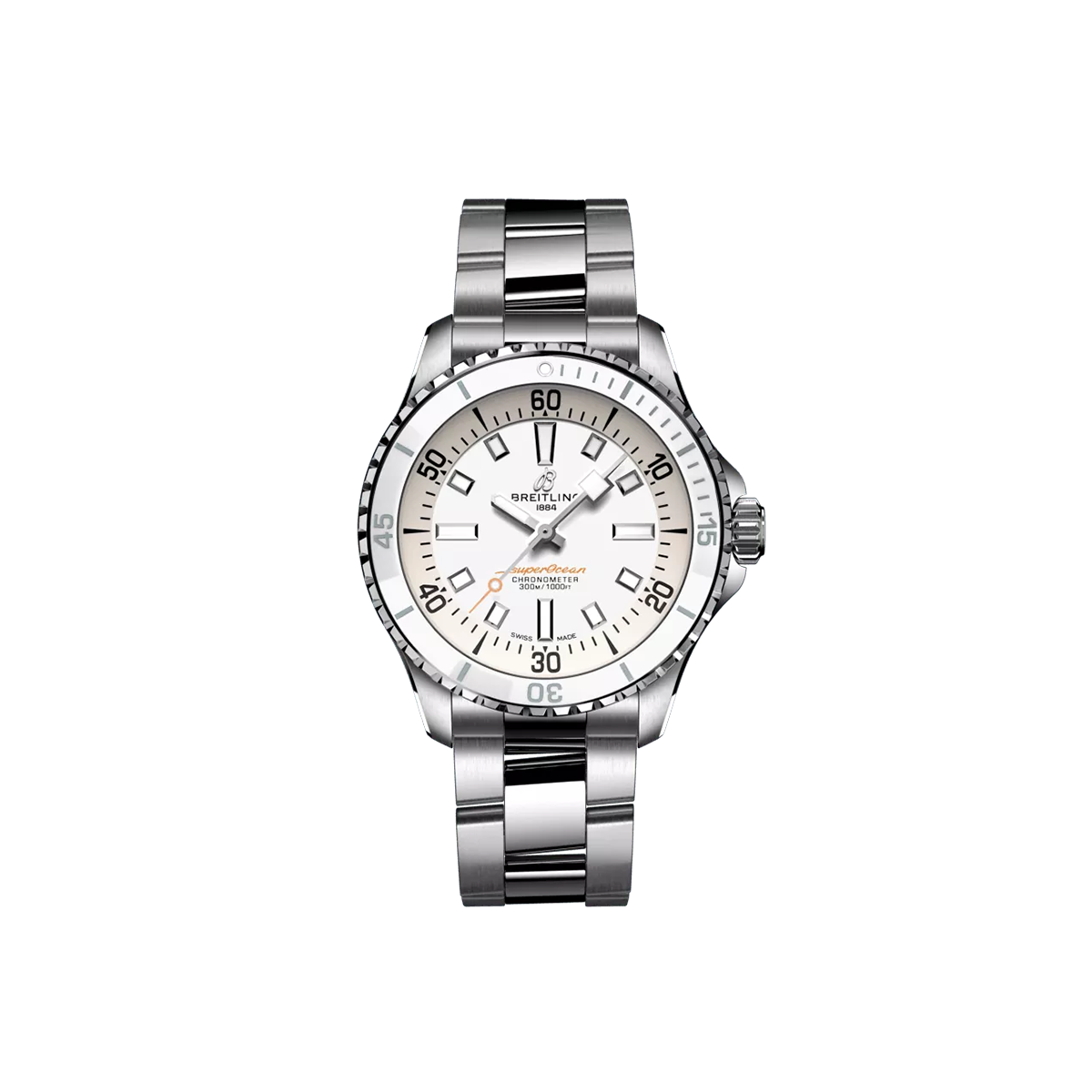 Dit Breitling horloge behoort tot de Breitling Superocean collectie. 
Referentienummer: A17377211A1A1
Caliber: Breitling 17