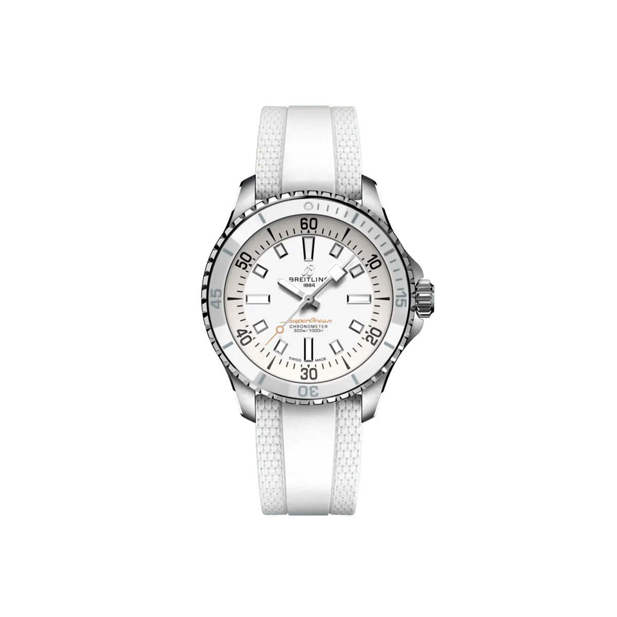 Dit Breitling horloge behoort tot de Breitling Superocean collectie. 
Referentienummer: A17377211A1S1
Caliber: Breitling 17
