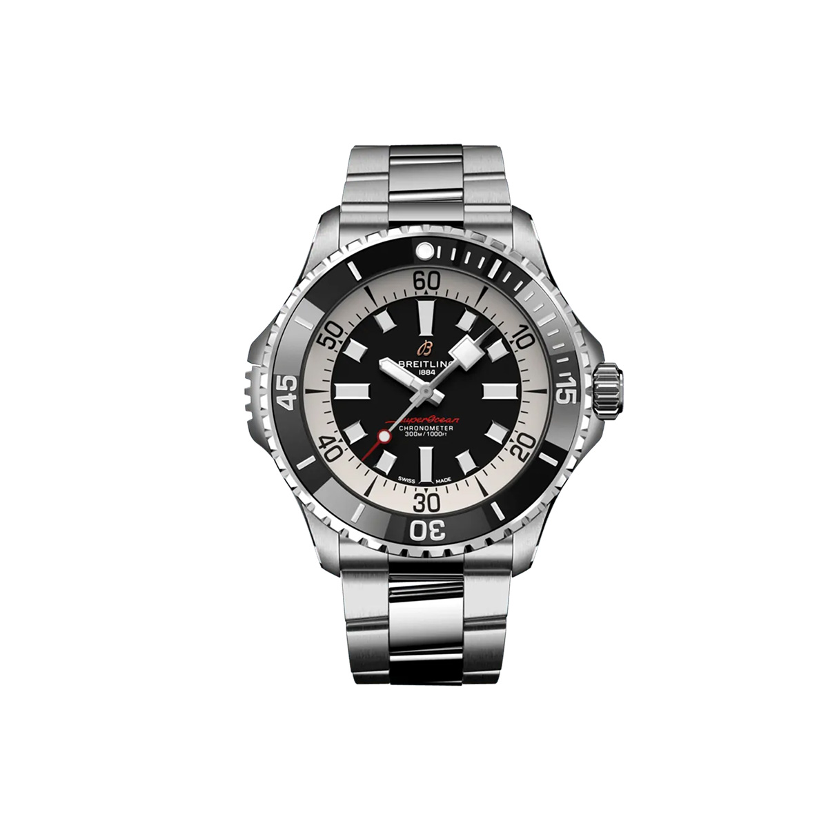 Dit Breitling horloge behoort tot de Breitling Superocean collectie. 
Referentienummer: A17378211B1A1
Caliber: Breitling 17
