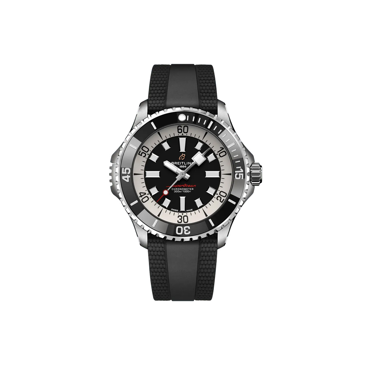 Dit Breitling horloge behoort tot de Breitling Superocean collectie. 
Referentienummer: A17378211B1S1
Caliber: Breitling 17
