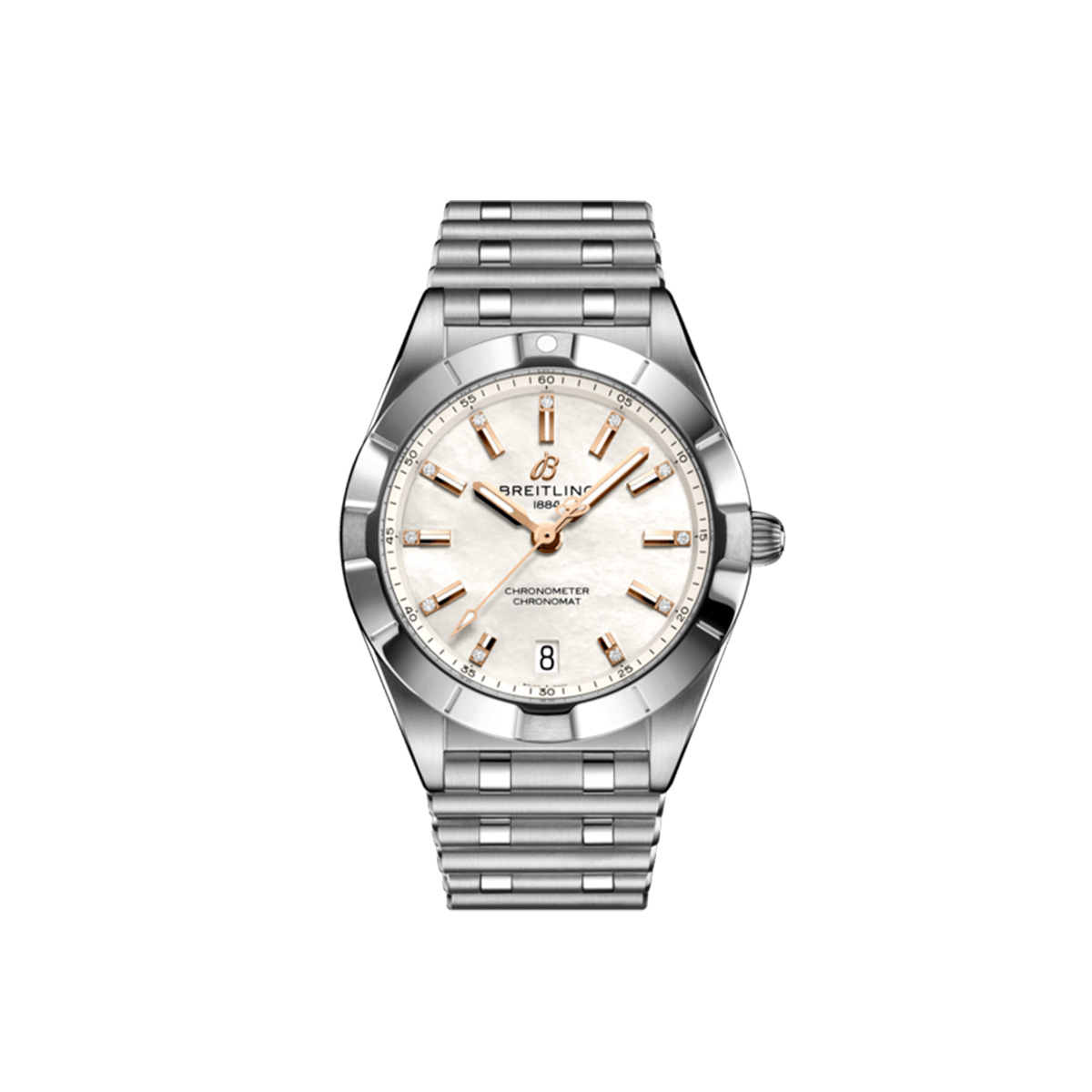 Dit Breitling horloge behoort tot de Breitling Chronomat collectie. 
Referentienummer: A77310101A4A1
Caliber: Breitling 77
