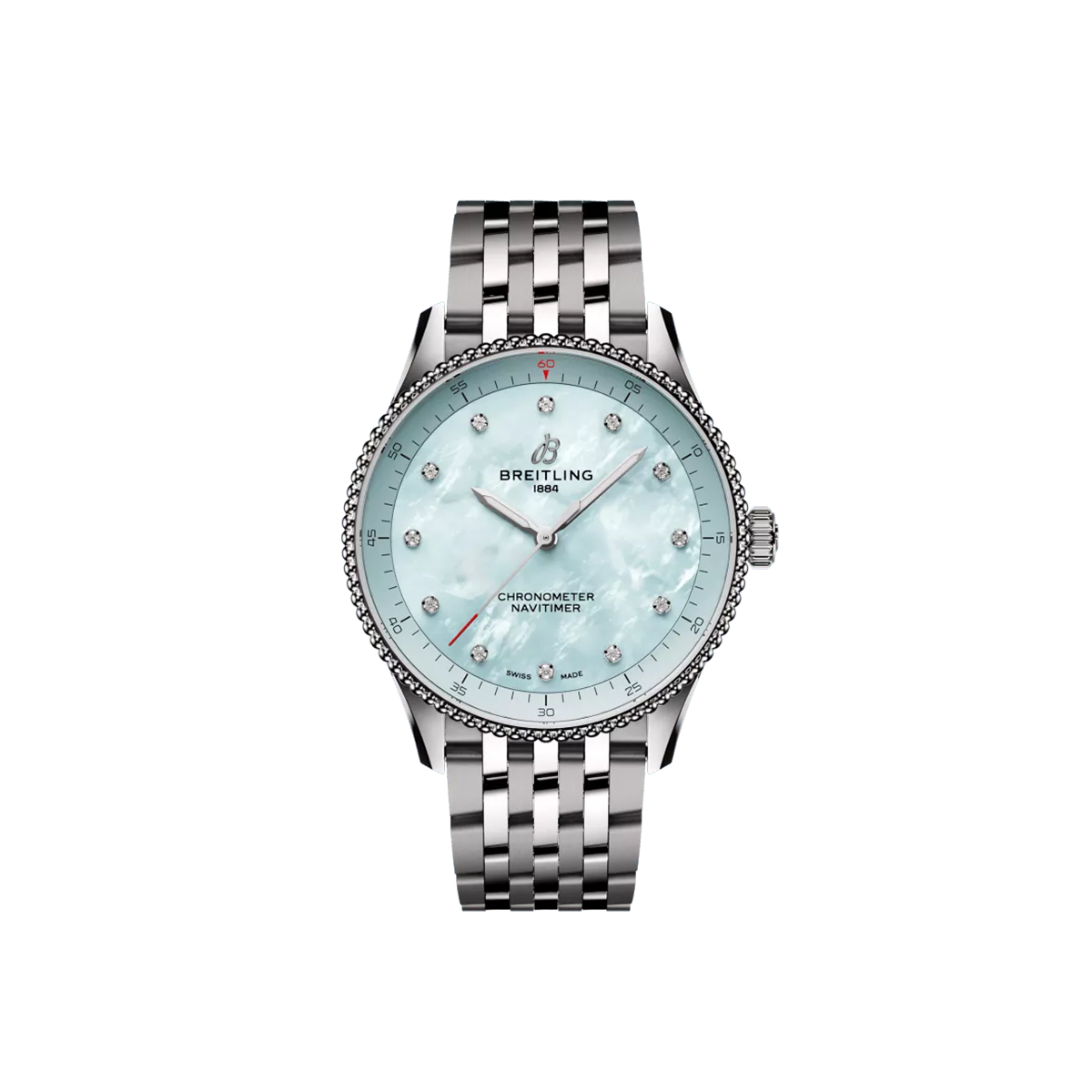 Dit Breitling horloge behoort tot de Breitling Navitimer collectie. 
Referentienummer: A77320171C1A1
Caliber: Breitling 77