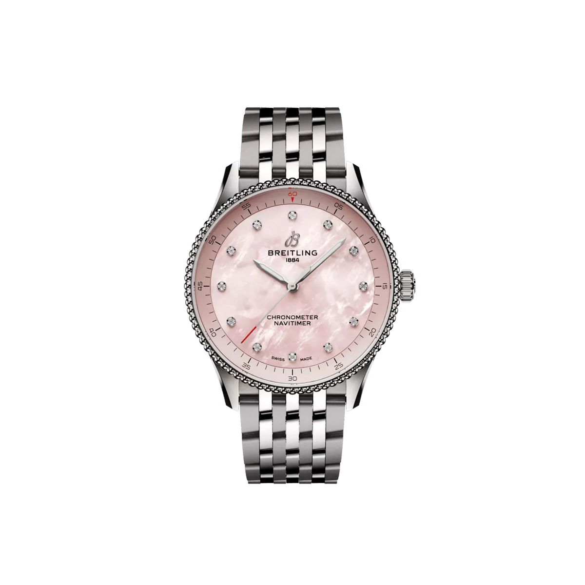 Dit Breitling horloge behoort tot de Breitling Navitimer collectie. 
Referentienummer: A77320D91K1A1
Caliber: Breitling 77