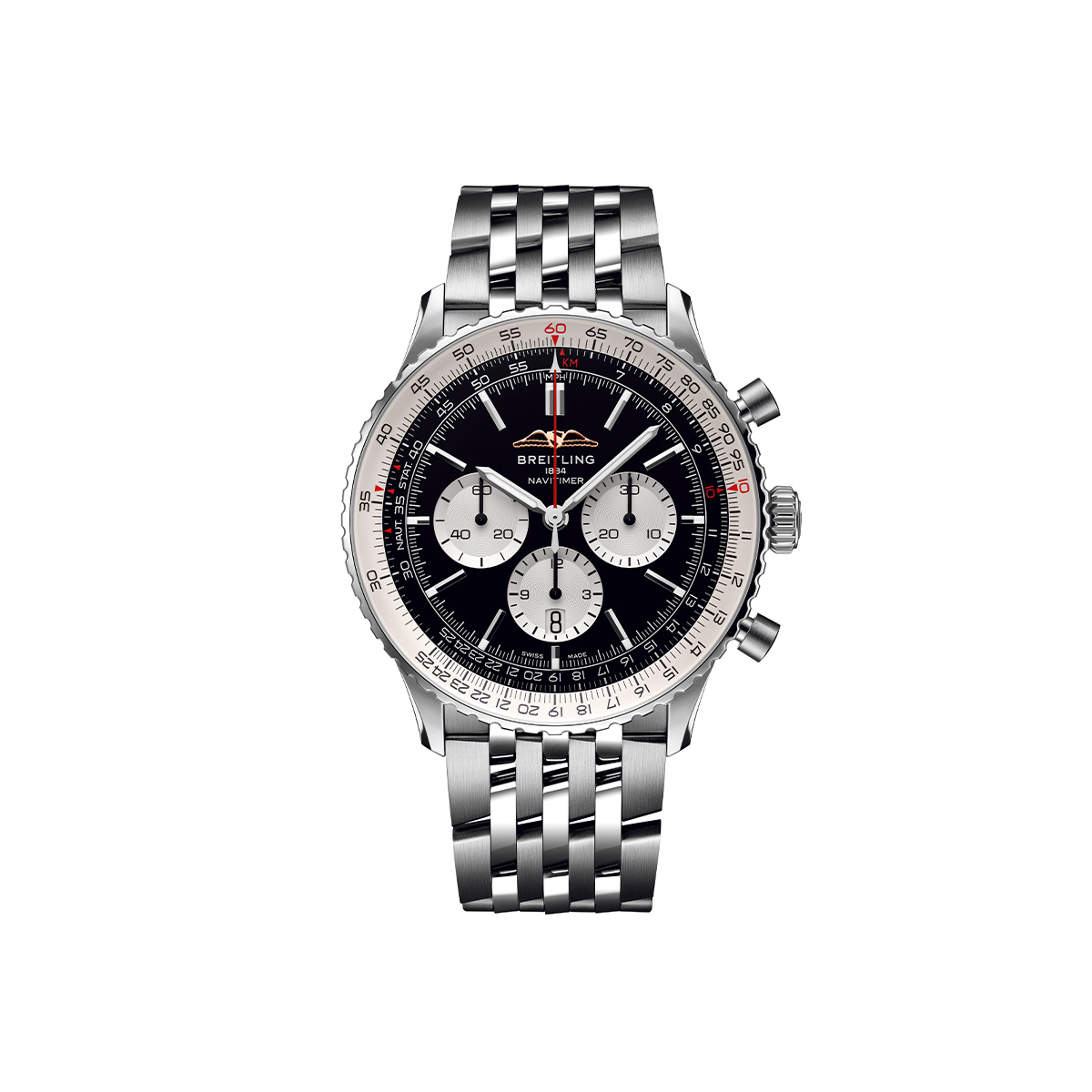 Dit Breitling horloge behoort tot de Breitling Navitimer collectie. 
Referentienummer: AB0137211B1A1
Caliber: Breitling 01 (Manufacture)
