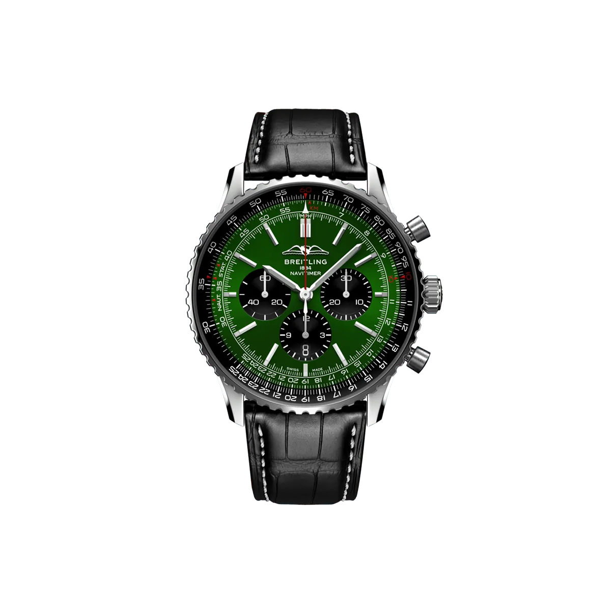 Dit Breitling horloge behoort tot de Breitling Navitimer collectie. 
Referentienummer: AB0137241L1P1
Caliber: Breitling 01 (Manufacture)