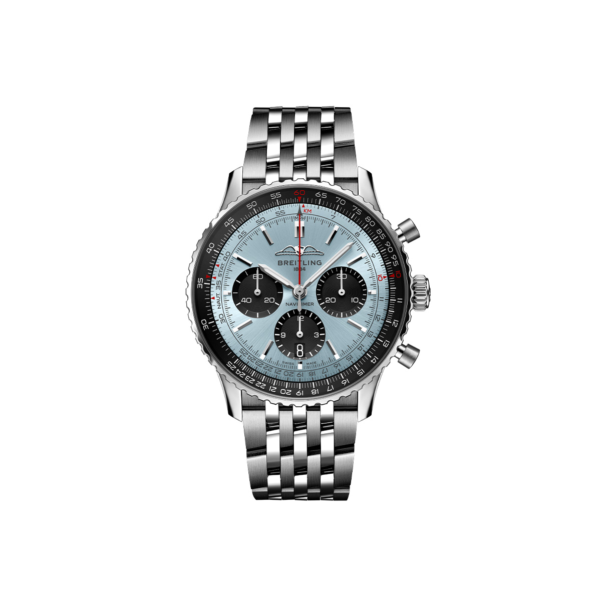 Dit Breitling horloge behoort tot de Breitling Navitimer collectie. 
Referentienummer: AB0138241C1A1
Caliber: Breitling 01 (Manufacture)
