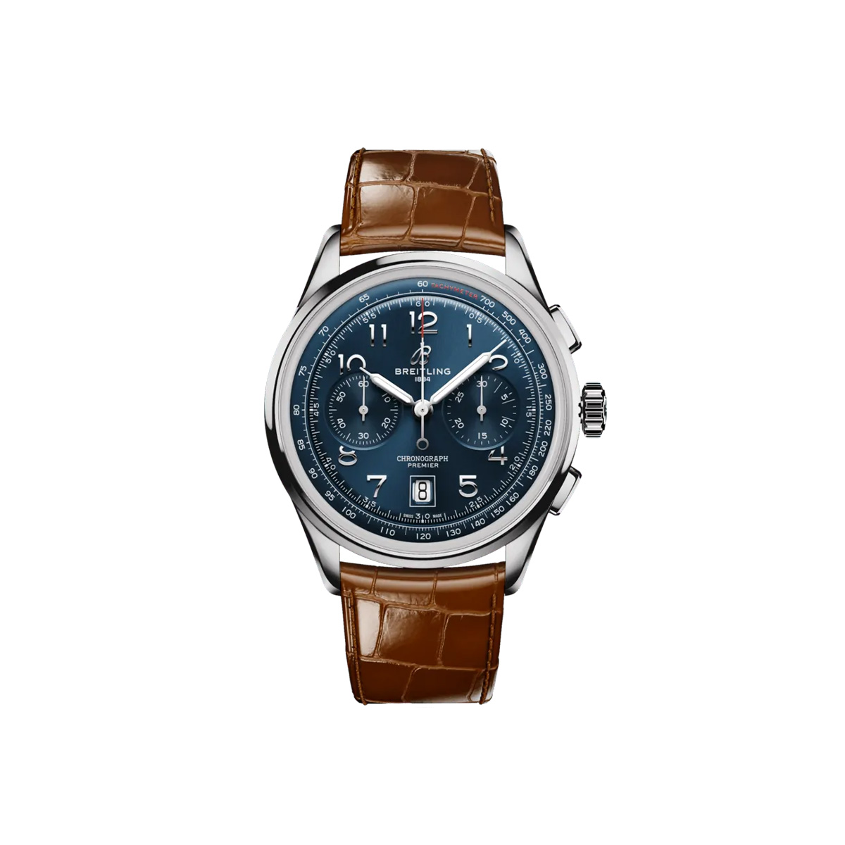 Dit Breitling horloge behoort tot de Breitling Premier collectie. 
Referentienummer: AB0145171C1P1
Caliber: Breitling 01 (Manufacture)
