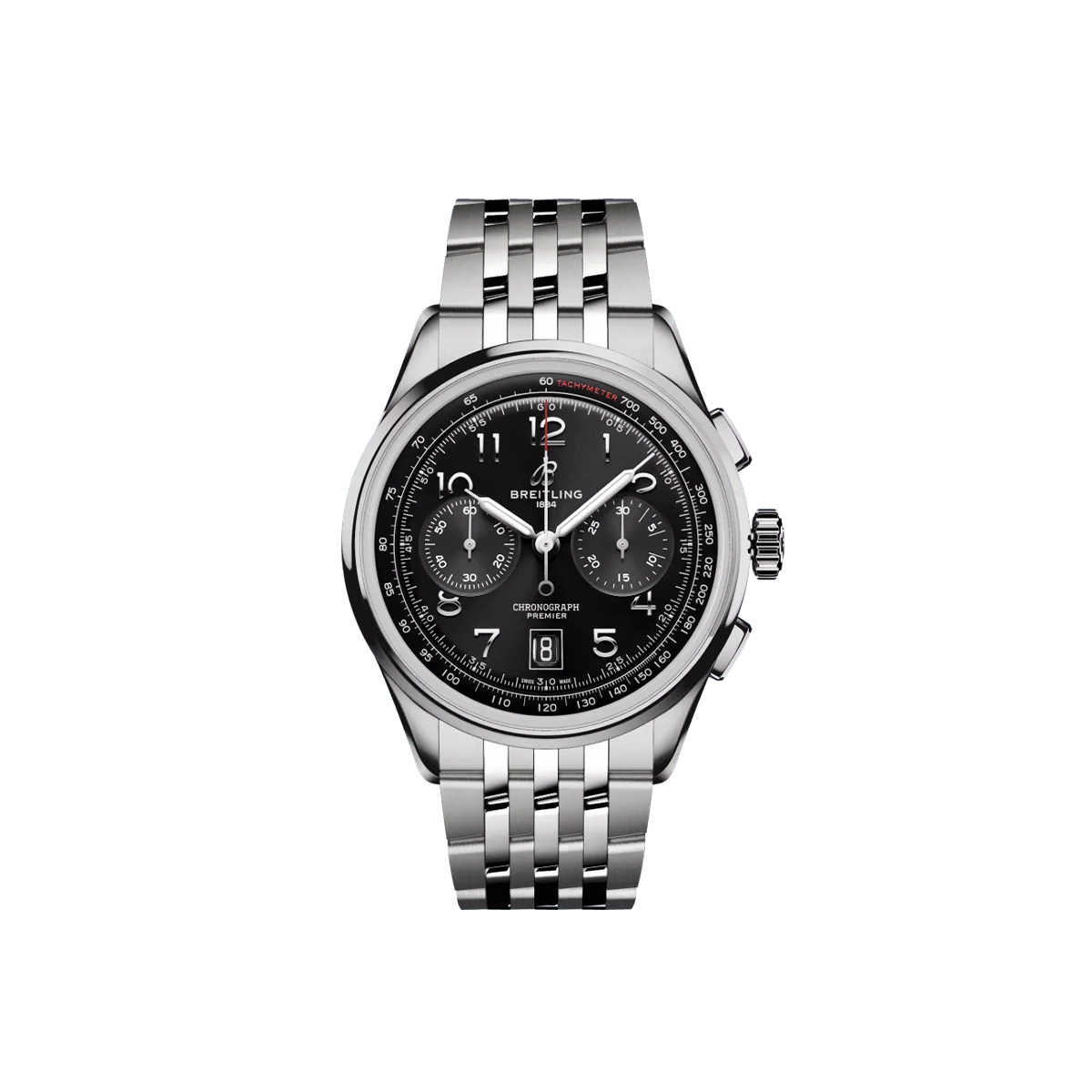 Dit Breitling horloge behoort tot de Breitling Premier collectie. 
Referentienummer: AB0145221B1A1
Caliber: Breitling 01 (Manufacture)
