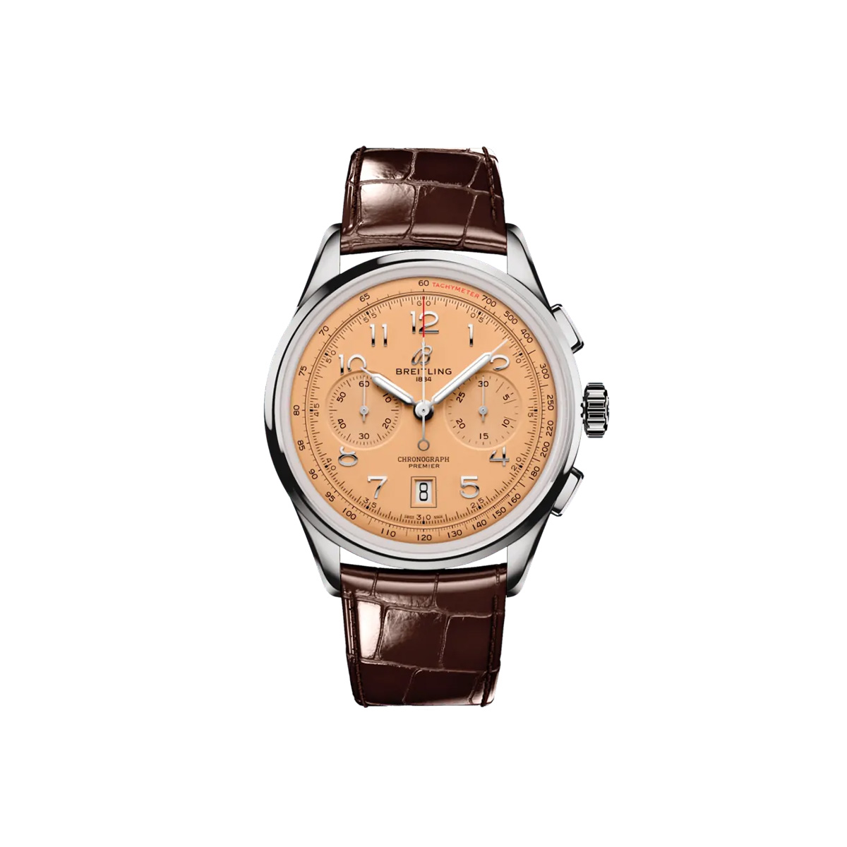 Dit Breitling horloge behoort tot de Breitling Premier collectie. 
Referentienummer: AB0145331K1P1
Caliber: Breitling 01 (Manufacture)
