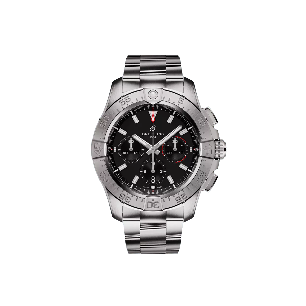 Dit Breitling horloge behoort tot de Breitling Avenger collectie. 
Referentienummer: AB0147101B1A1
Caliber: Breitling 01 (Manufacture)