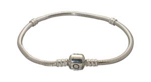 All beads armband zilver 19cm