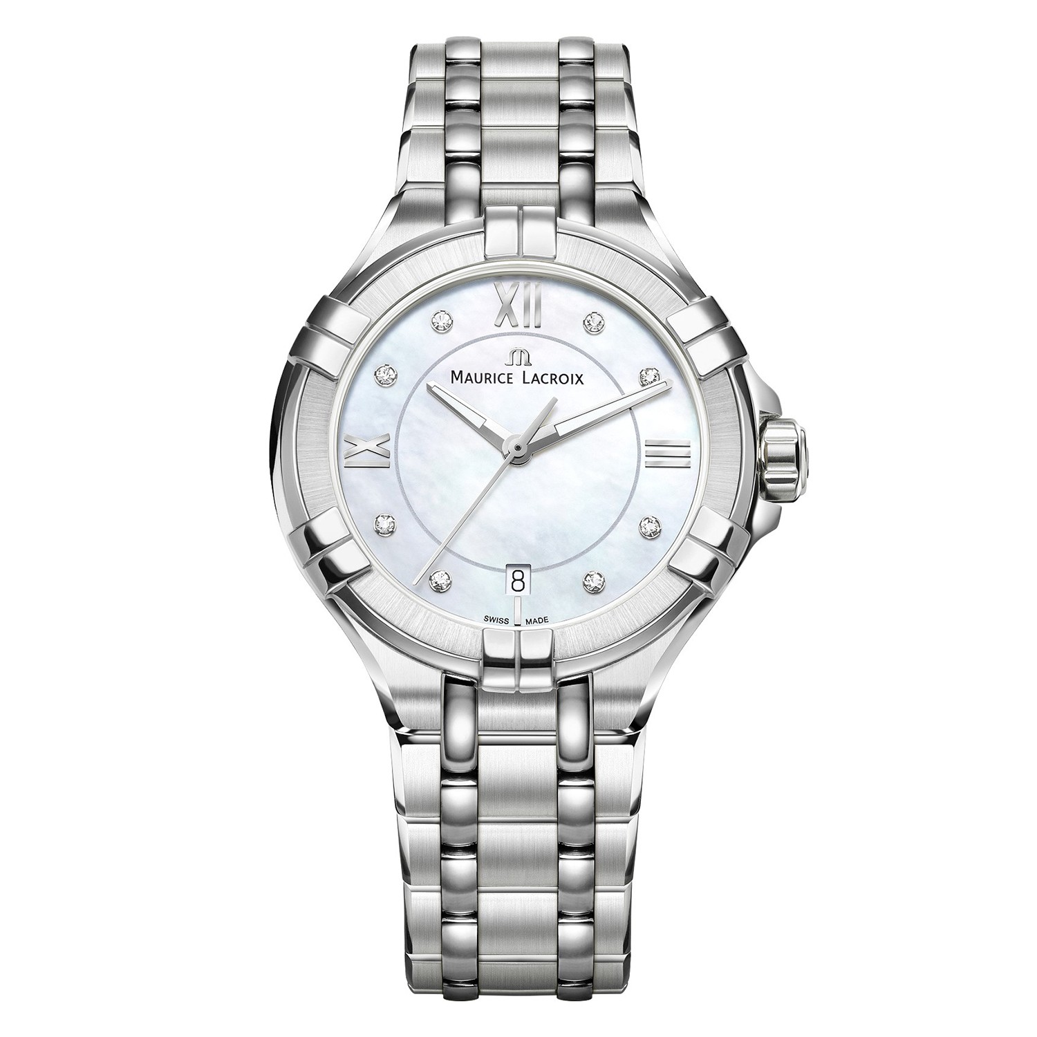 Maurice Lacroix - Ronda 505 met Diiamant Quartz staal dames brac.. saffierglas. 100m WR