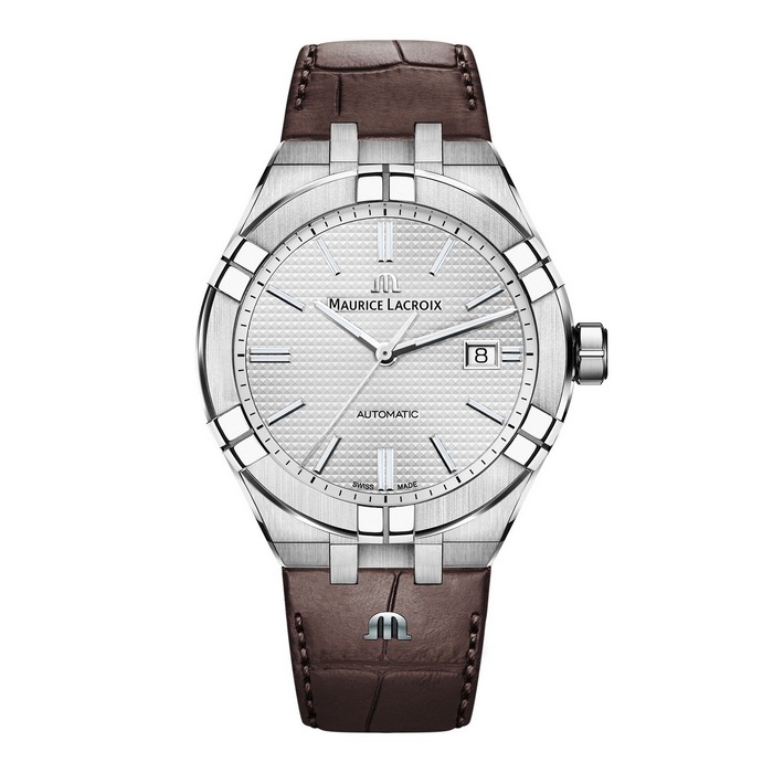 Maurice Lacroix - Aikon Gent Automaat Cal. ML 115 staal lederen band. saffierglas. 200m. WR