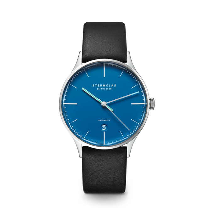 Van 13-11-24 t/m 2-12-24 BLACK FRIDAY korting (tot 33%) op alle Sternglas horloges!

Sternglas asthet edition lumare LIMITED (750 stuks) automatisch horloge met blauwe wijzerplaat en zwarte lerenband en saffierglas