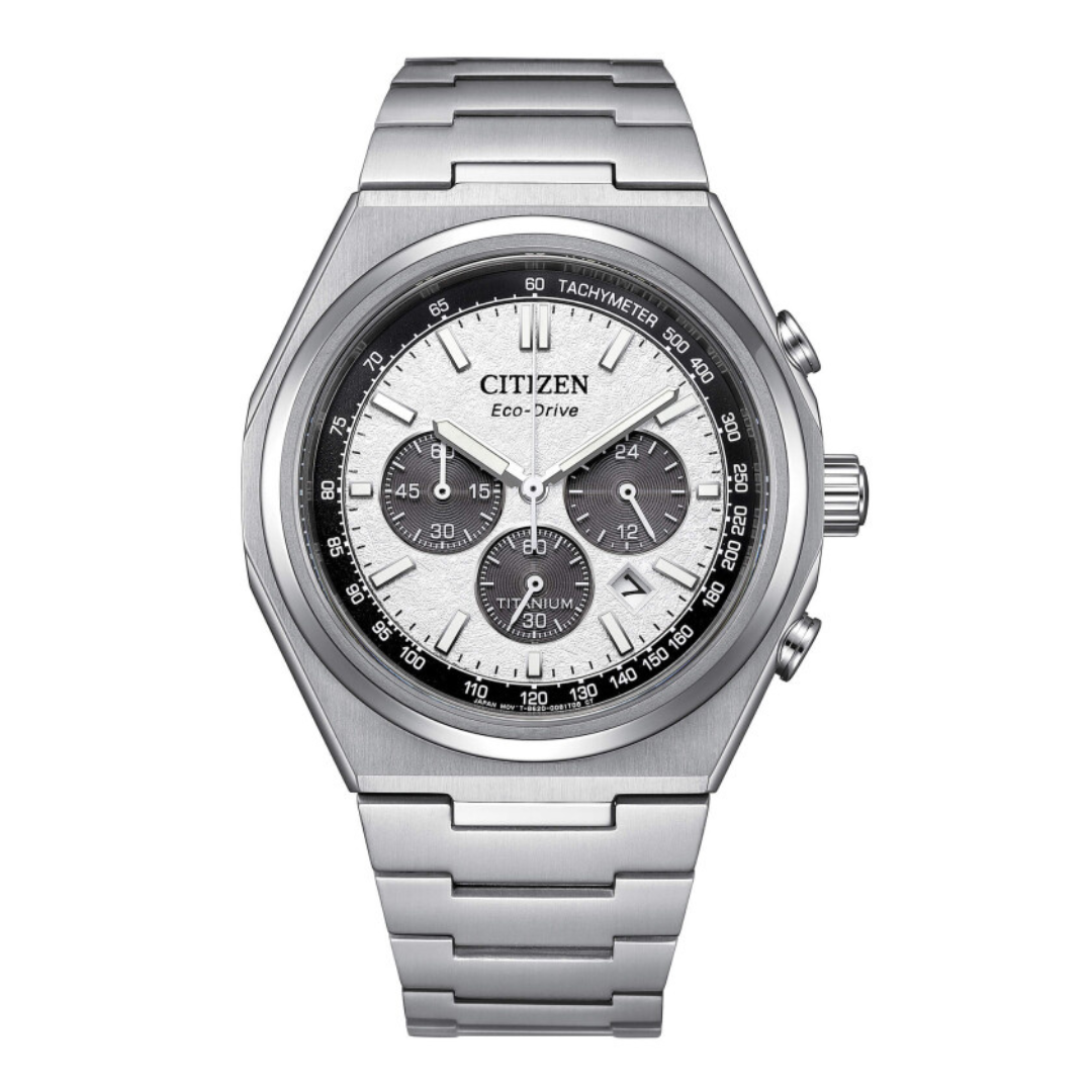 Citizen - Supertitanium Chronograaf heren horloge, Eco-Drive Cal: B620, 100m WR, Saffierglas  - CA4610-85A