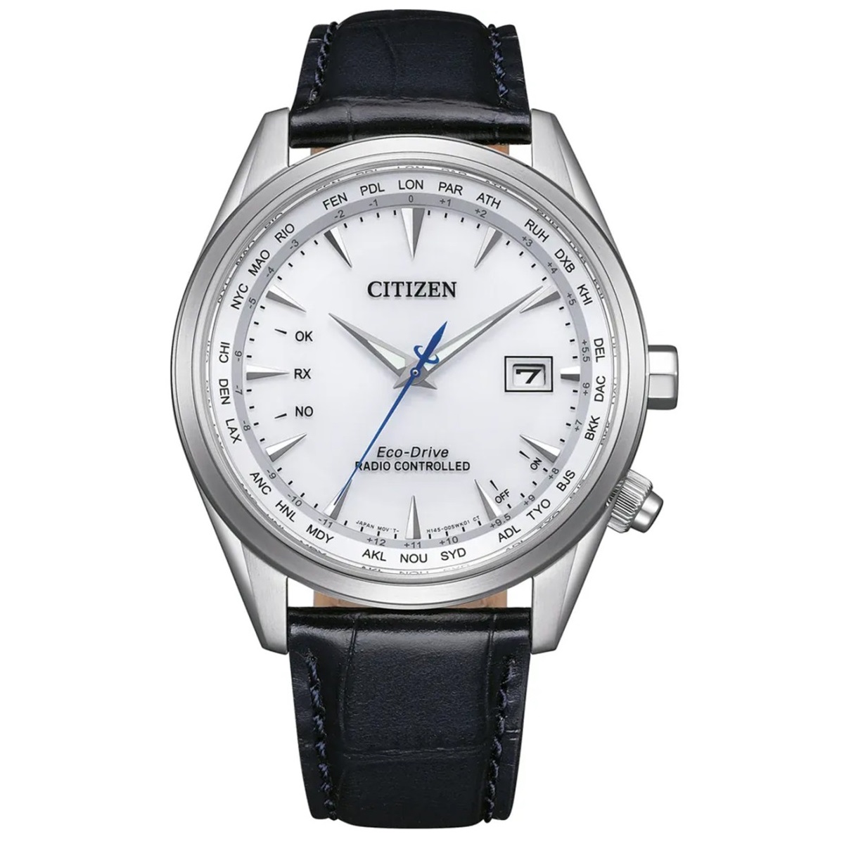 Citizen Eco-Drive, Radio Controlled, Cal: H145, 100m WR, Saffierglas - CB0270-10A