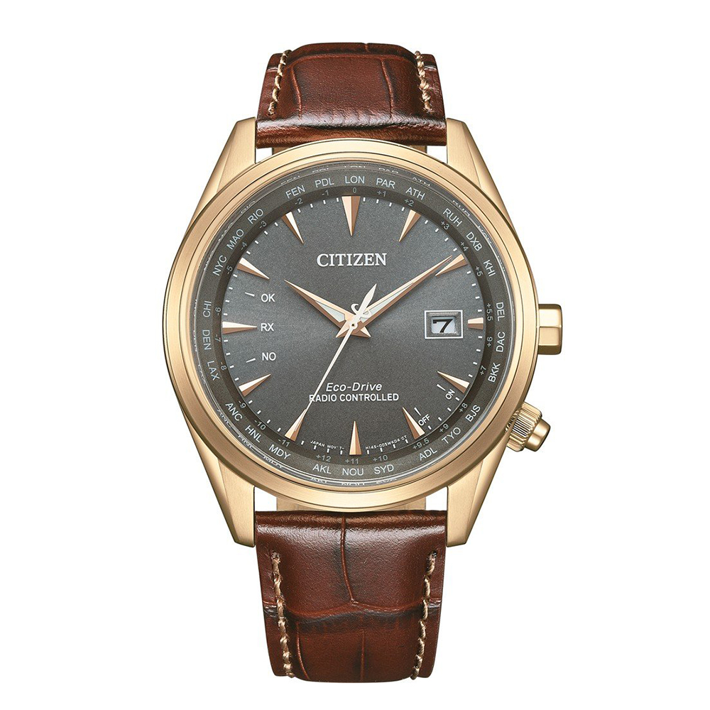 Citizen Eco-Drive, Radio Controlled, Cal: H145, 100m WR, Saffierglas - CB0273-11H