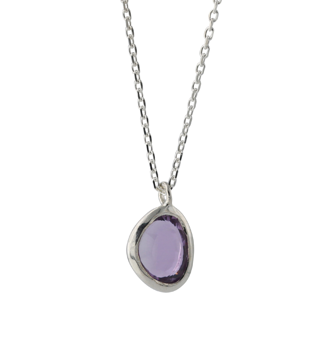 7x6mm amethist; met ketting van 40+5 cm

Soort sieraden:	Aanhangwagen
Edelsteen:	amethist
Materiaal:	925/- sterlingzilver
Oppervlak:	Zilver