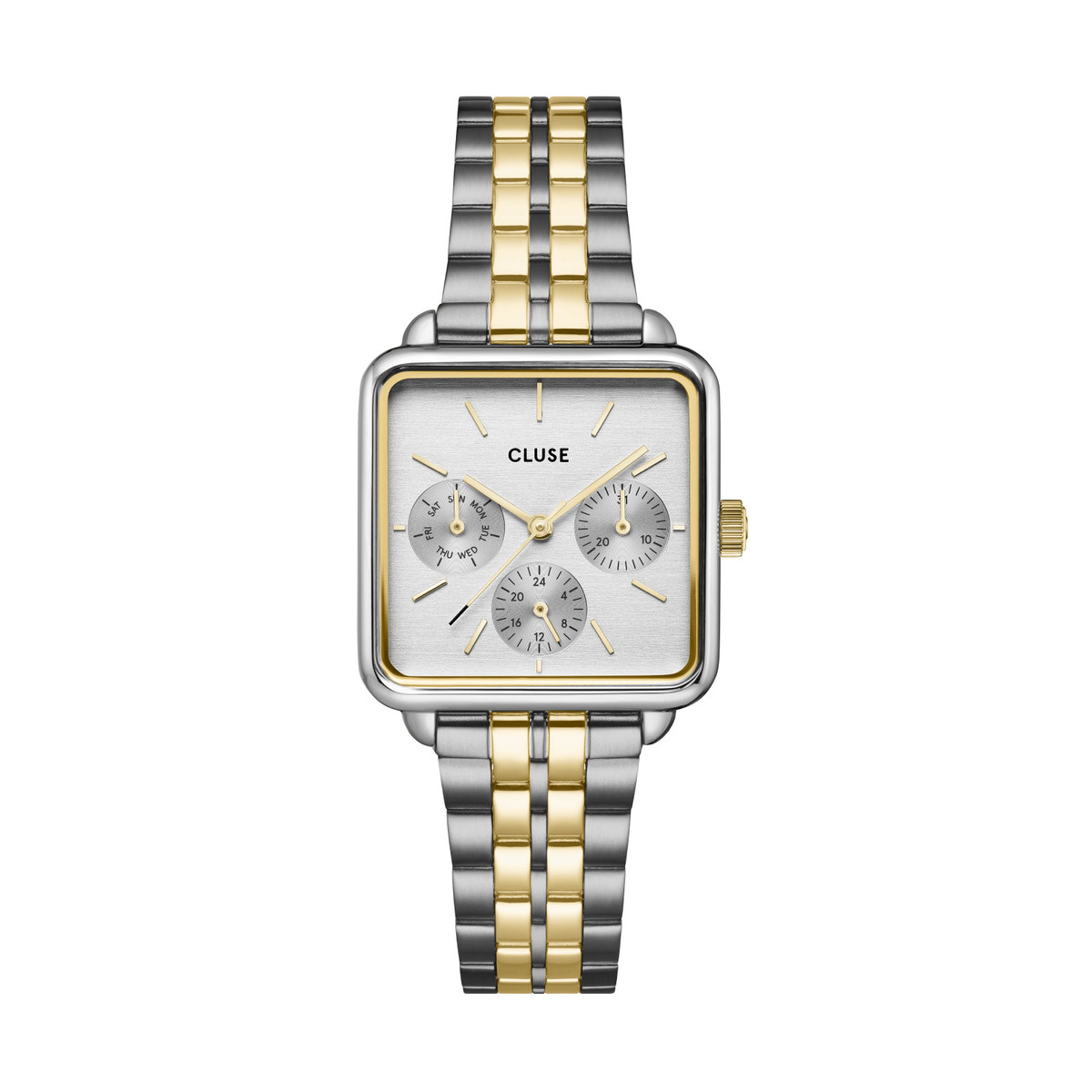 De Cluse Horloge CW13803 is een elegante polshorloge, perfect voor dagelijks gebruik. Het combineert stijl en functionaliteit, en valt onder de categorie "WATCH" als "WRIST" type. Draag het horloge om uw pols voor een verfijnde en moderne uitstraling, ideaal voor zowel zakelijke als casual gelegenheden. Voeg een vleugje klasse toe aan elke outfit met dit stijlvolle accessoire.