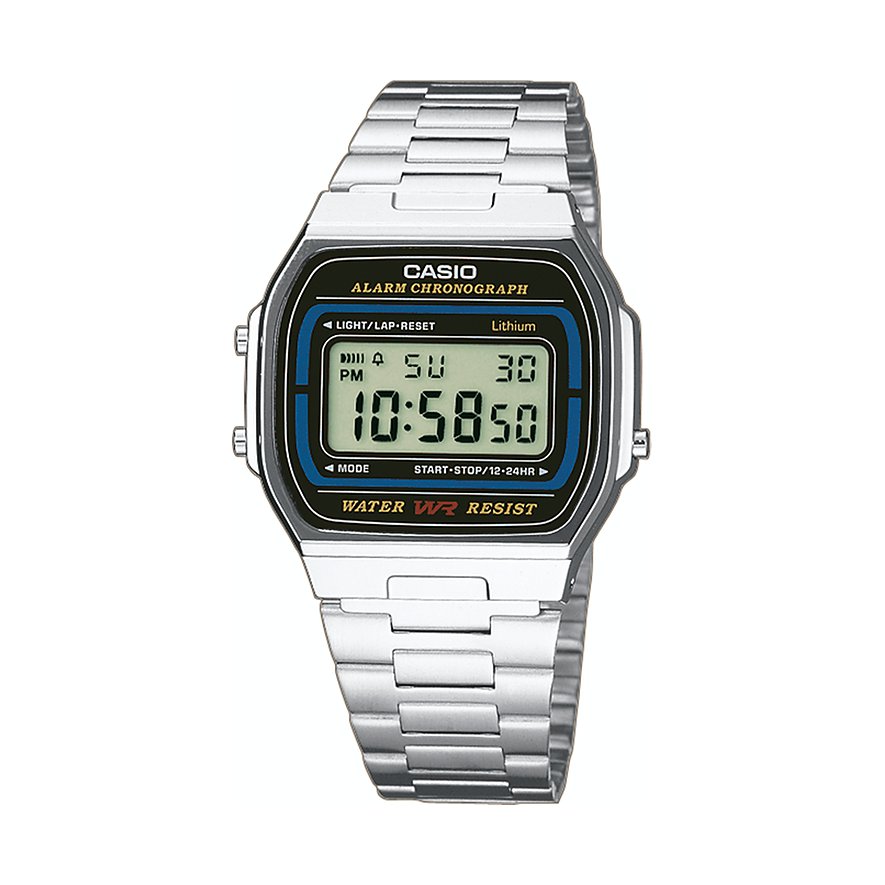 Dit Casio Digitaal Stalen Horloge A164WA-1VES heeft een digitaal display, stalen band en is waterbestendig. Het horloge kan gedragen worden voor dagelijkse activiteiten of bij speciale gelegenheden. De beste manier om het horloge te dragen is strak om de pols voor een comfortabele en stijlvolle look. Een tijdloze toevoeging aan je accessoire collectie. Bestel nu en draag deze Casio met trots!