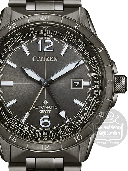 Citizen NB6045-51H heren horloge automaat GMT