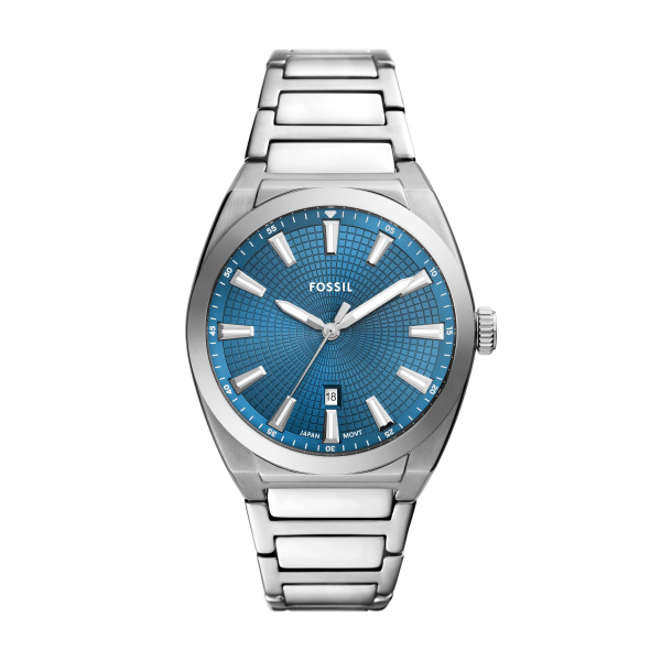 FOSSIL HEREN POSLHORLOGE EDELSTAAL.