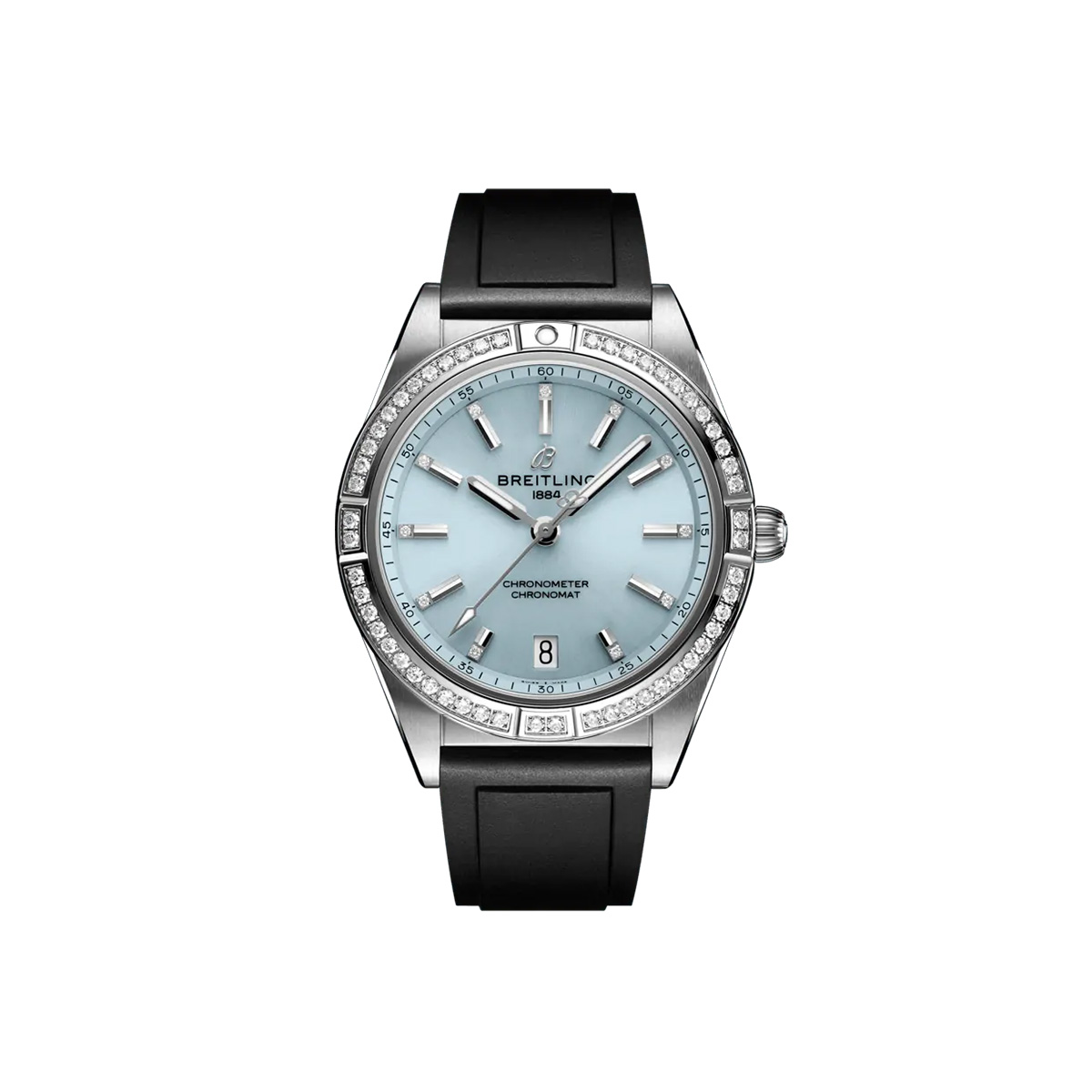 Dit Breitling horloge behoort tot de Breitling Chronomat collectie. 
Referentienummer: G10380591C1S1
Caliber: Breitling 10
