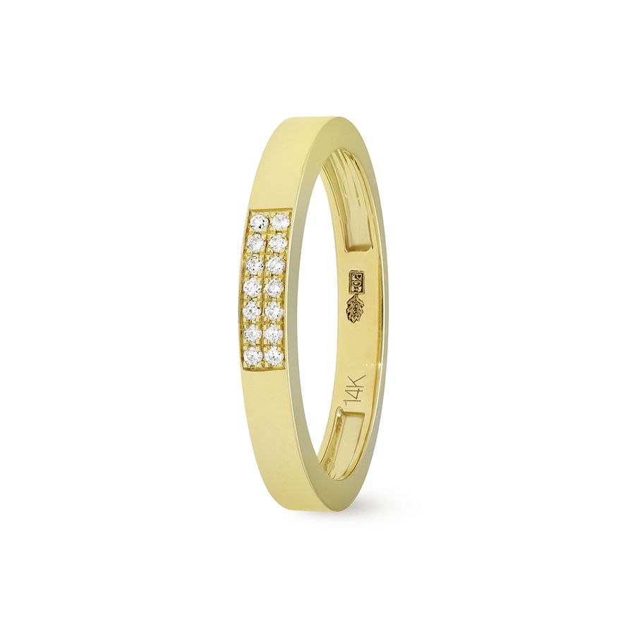 GGA0843 14 KRTS Geelgouden ring met diamant