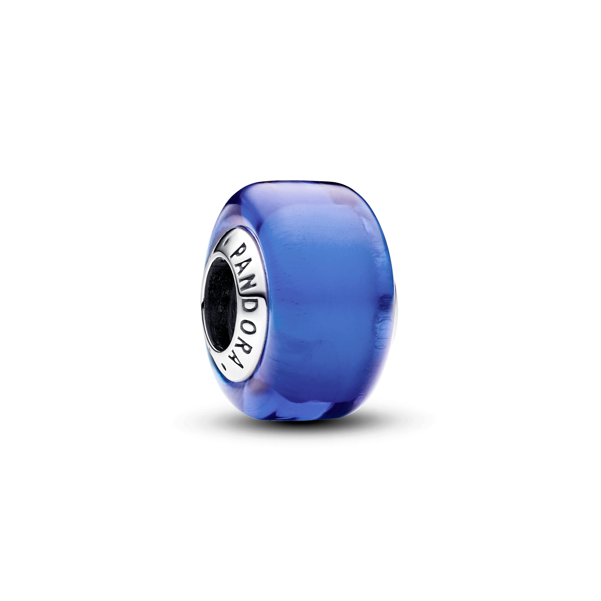 Blauwe minibedel van muranoglas