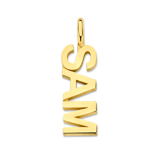 Minioro gouden naamhanger (tot 10 letters)