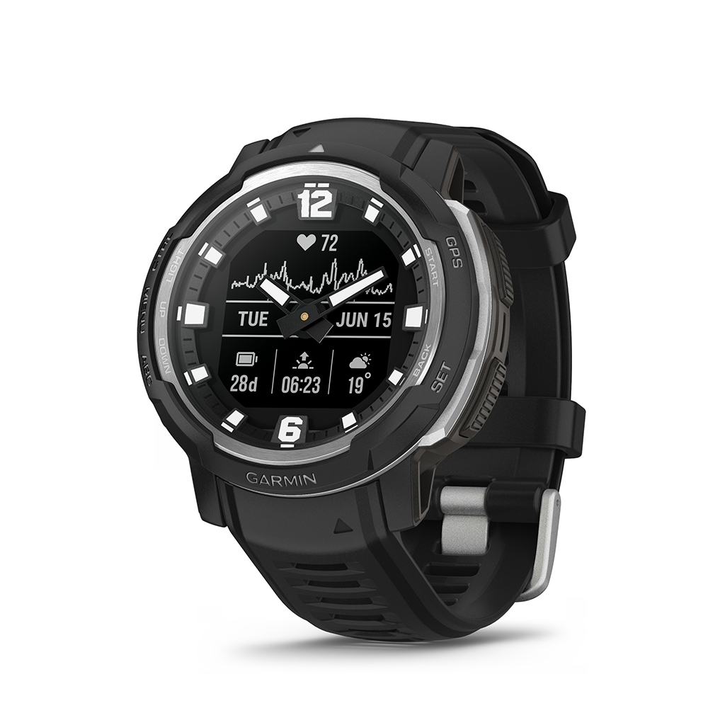 it Garmin horloge heeft een Vezelversterkt kunststof kast met een diameter van 45 mm en is voorzien van een Rubber band. In de kast bevindt zich een Garmin kwaliteitsuurwerk en is afgewerkt met Gehard mineraalglasglas.

Het horloge is 10ATM. Dit betekent dat het horloge geschikt is om mee te zwemmen. Verder wordt het horloge geleverd met 2 jaar garantie.