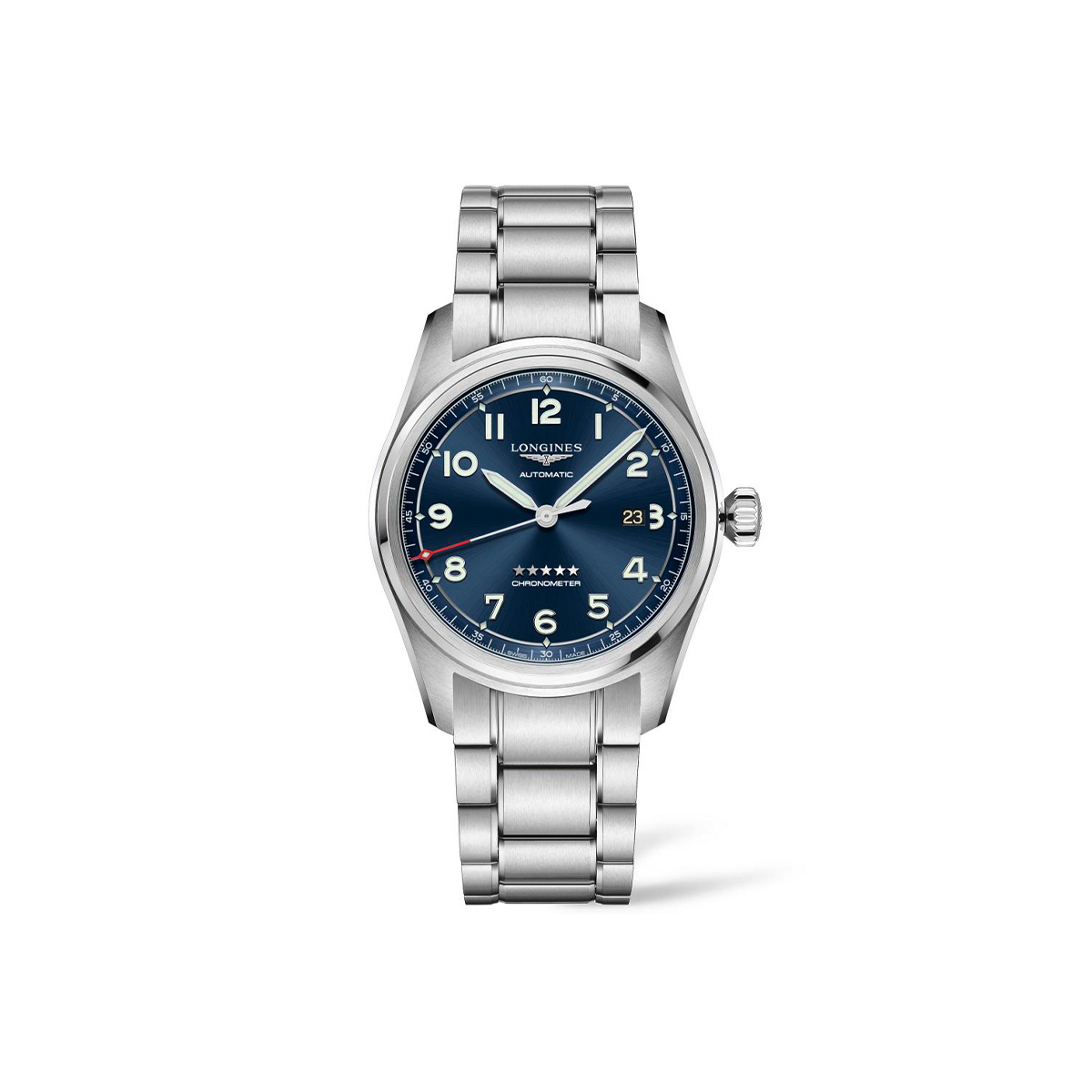 Dit Longines horloge behoort tot de Longines Spirit collectie.
Referentienummer: L3.811.4.93.9
Caliber: L888.4

