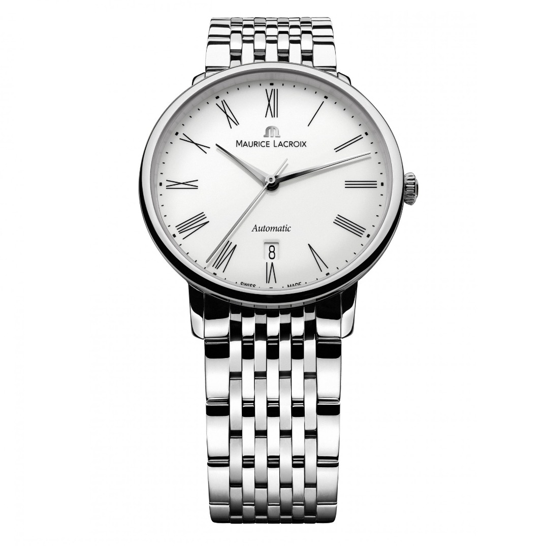 Maurice Lacroix - Les Classiques heren automaat staal brac. met saffier glas AT58266