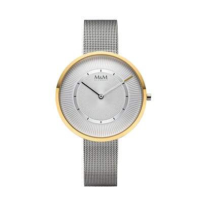 M&M germany bicolor dameshorloge met milanese band