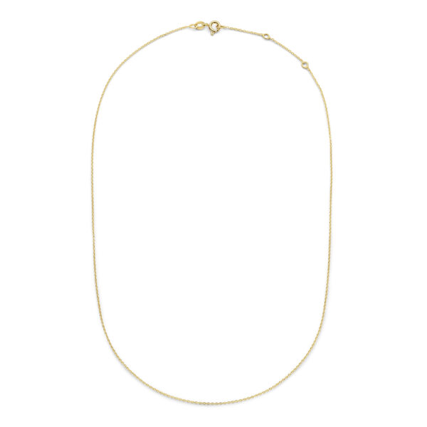 Minioro gouden collier 1mm. voor hangers/bedels draaglengte 41-43-45cm.