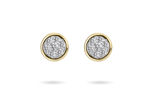 Modern Icons ear studs | 6 mm | 14k Gold