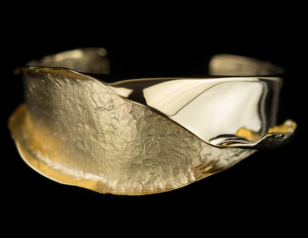 Sanjoya - Zilveren armband mat/poli, verguld, Small - PRE0117001.2.1